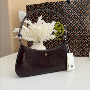 Tory Burch Emerson Crinkle Shoulder Bag 170230 In Agnello NWT leather